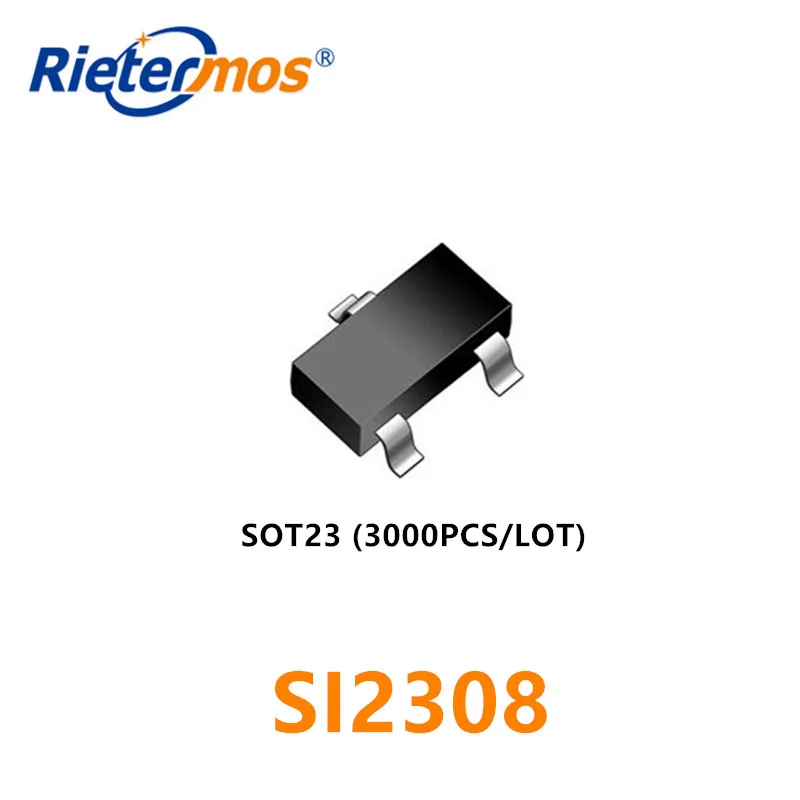 3000 шт. SI2308 SOT23 N-CHANNEL 3A60V высокое качество | Электроника