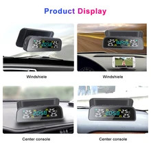 

TPMS Solar Power TPMS Car Tire Pressure Alarm 360 Adjustable Monitor Auto Security System Tyre Pressure Temperature Warning new