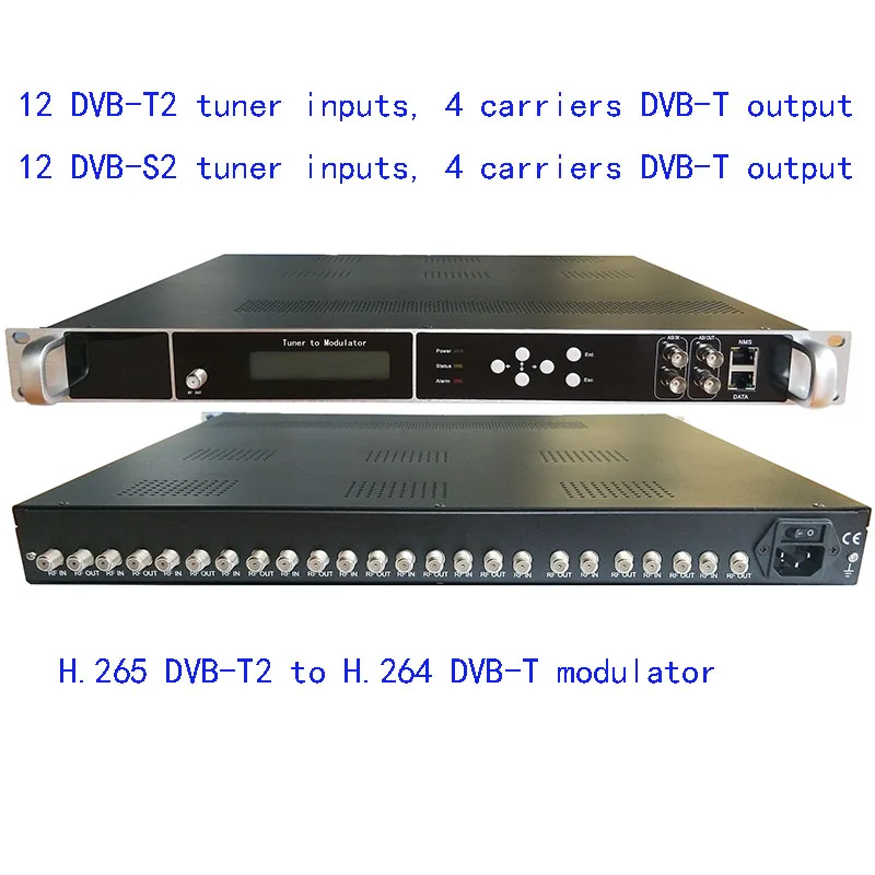 12 tuner input DVB-T2 к модулятору DVB-T/DVB-C, DVB-S2 к модулятору dvb-c catv, DVB-T2 к модулятору dvb-t - Цвет: 12 tuner input