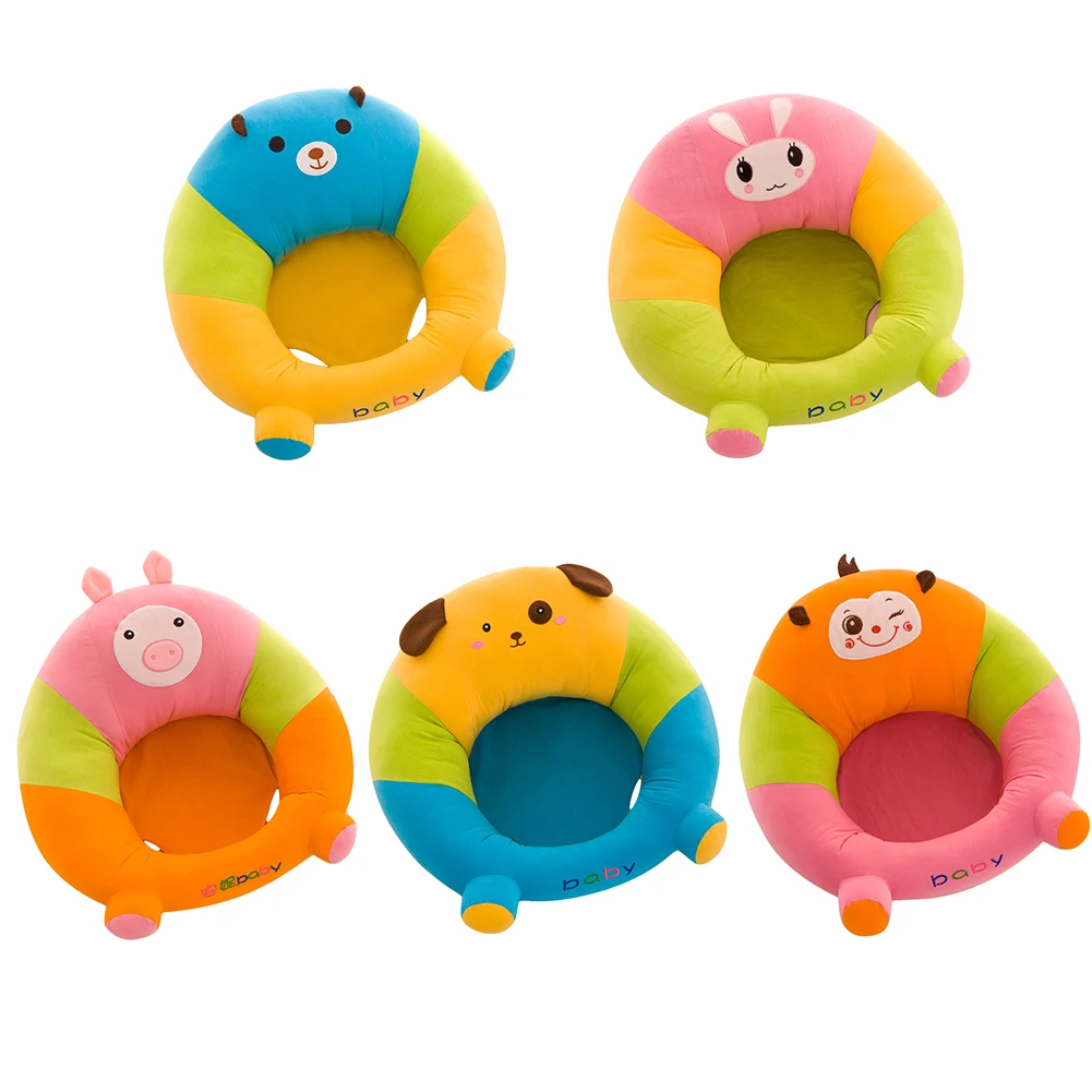 Funda de dibujos animados para sofá de bebé, funda para silla de bebé, aprendizaje a sentarse, alimentación, funda para silla de bebé, funda de sofá sin algodón
