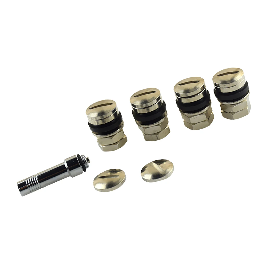 4 Pieces Universal Stealth Ladder Adjust Car Tire Tire Mount Hidden Valve
