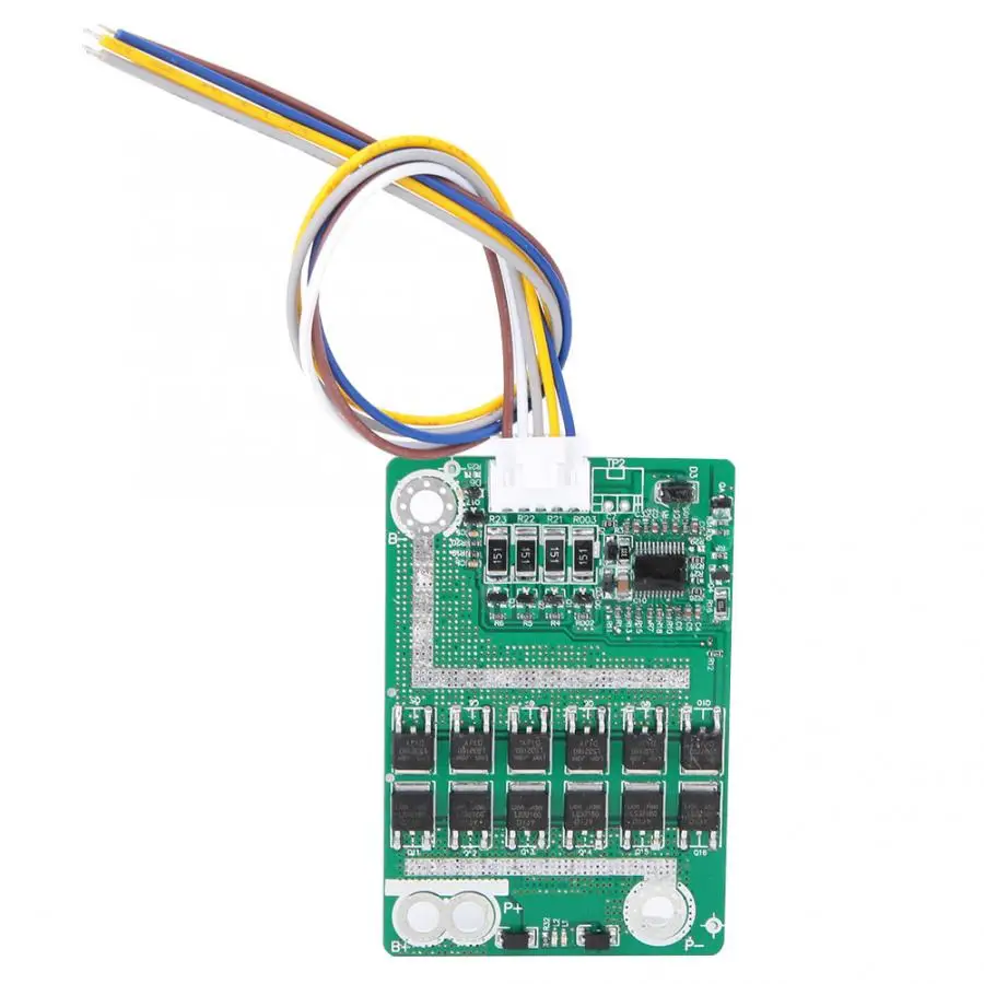 4S 14,8 V 50A плата защиты батареи BMS печатная плата с балансом для LiFePo4 Li железа батареи испытательное оборудование