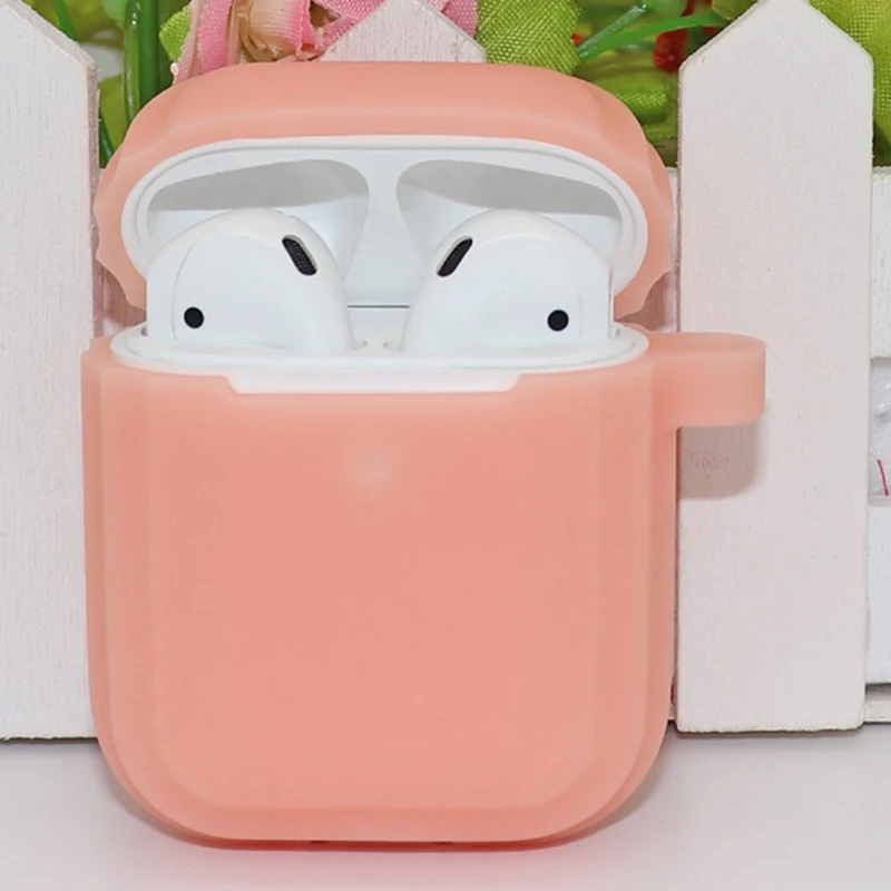 Силиконовый защитный чехол для Apple Airpods светящийся в темноте светящийся противоударный защитный чехол для гарнитура для Airpods Box