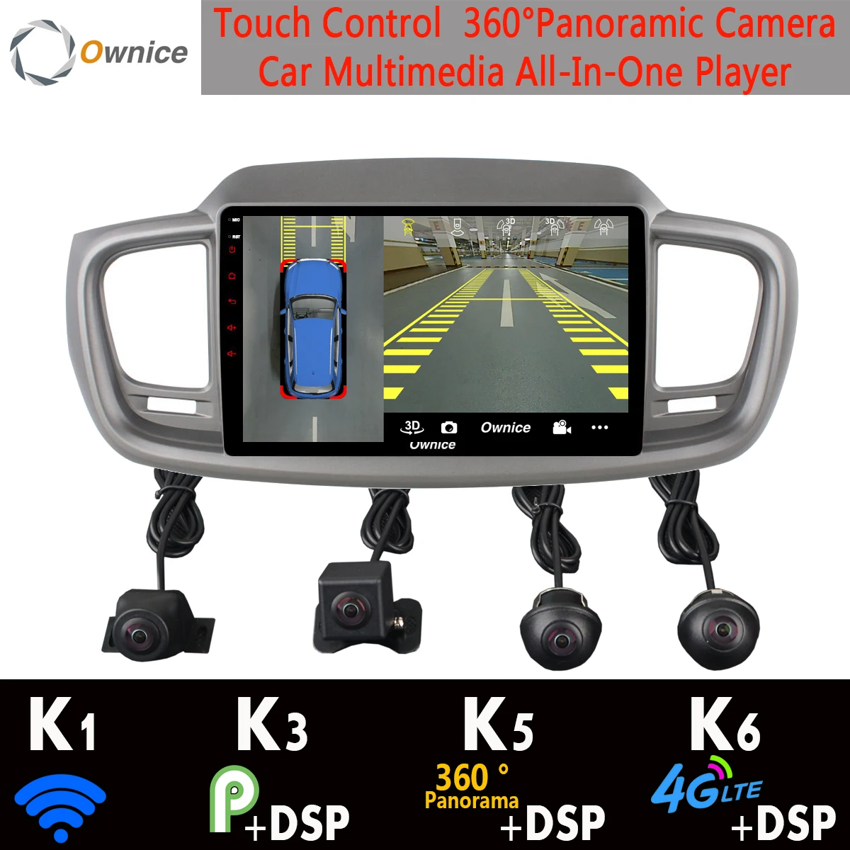 360°Panoramic Android 9,0 8 Core, 4 Гб+ 64G Автомобильный DVD Автомобильный мультимедийный плеер для Kia Sorento 3 Prime для леворульных автомобилей gps радио SPDIF