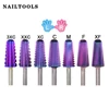 Carbide 2 Way Volcano Carbide Tungsten Left+Right hand Carbide stable shank Cutter pedicure nail drill bits 1