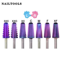 Carbide 2 Way Volcano Carbide Tungsten Left+Right hand Carbide stable shank Cutter pedicure nail drill bits 1