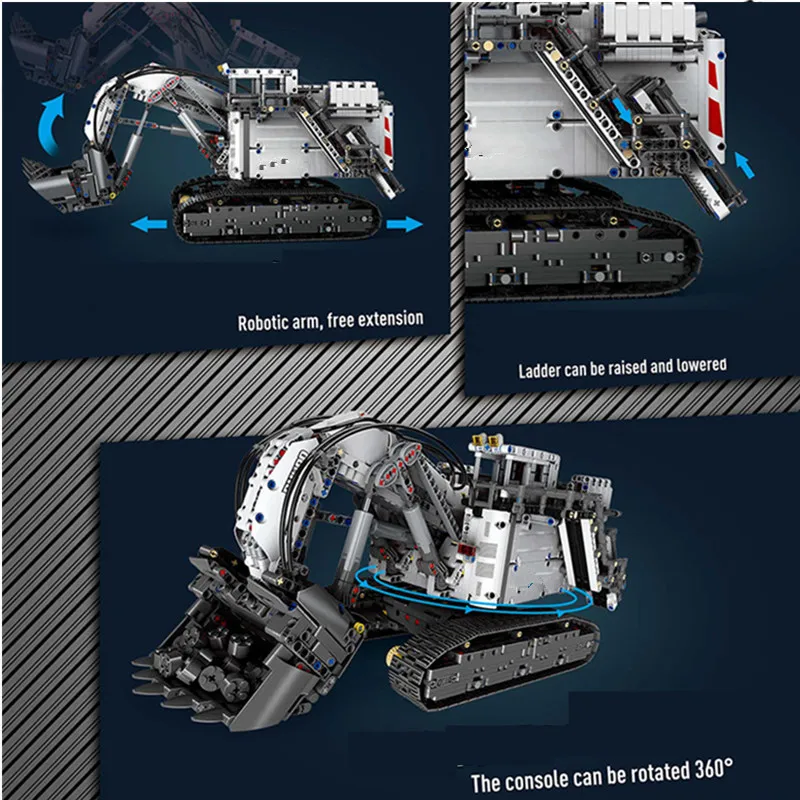 APP RC мобильный кран Mk II экскаватор-погрузчик Fit Technic грузовик город 42009 42100 R9800 строительные блоки кирпичи Подарочная игрушка