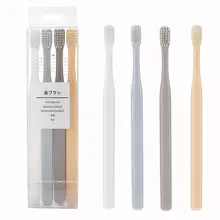 Soft Bristle Toothbrush Multi-Color Small Head Toothbrush Oral Nursing Care Tool for Family Use 4 PCS