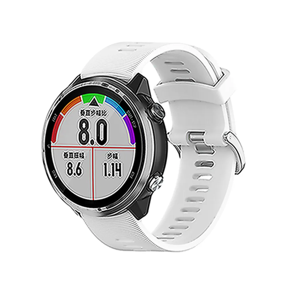 Силиконовый ремешок для часов 20 мм спортивный ремешок для Garmin Forerunner 645 Smartwatch аксессуары сменный ремешок на запястье, браслет
