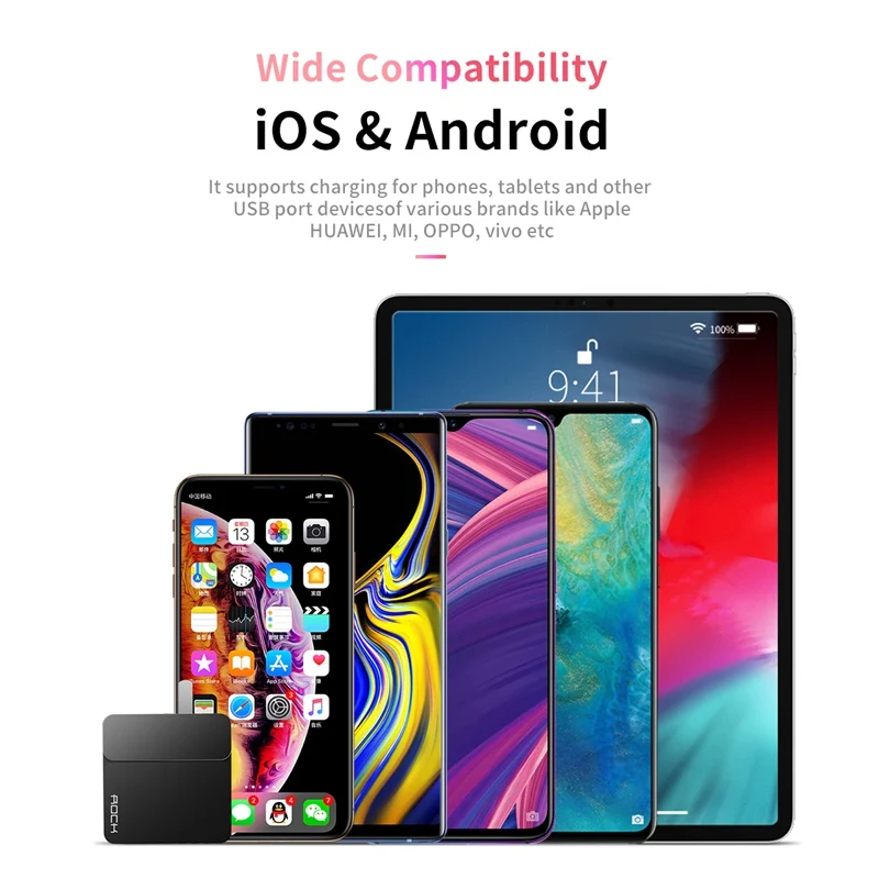 ROCK EU Plug 4A Max 4 порта USB быстрое зарядное устройство для iPhone Зарядка samsung iPad Xiaomi