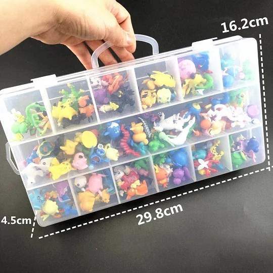 144figure with box Высокое качество 7 см мяч эльфа с 2,5-3 см Покемоны Фигурки игрушки могут мечта спальня мебель для детей подарок - Цвет: 144figure with box