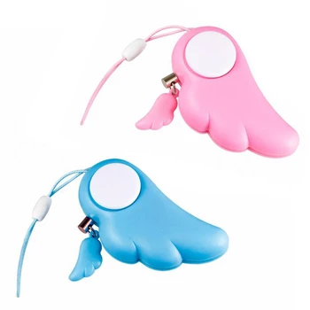 

HOT SALES!!! Angel Wing Anti Pervert Alarm Pendant Women Self Defense Safety Security Supply Backpack Wallet's Keyring Keychains
