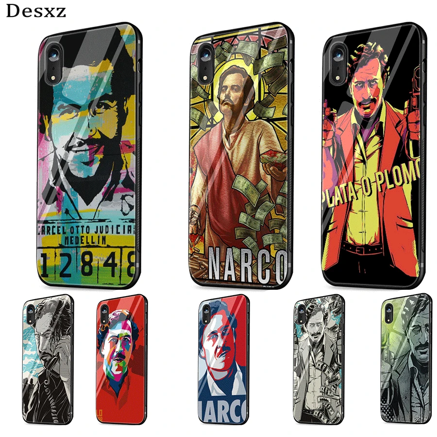 Desxz Модный чехол из ТПУ с принтом Пабло Эскобара для iPhone XR X XS Max 5 5S 6 6s 7 8 Plus защитный