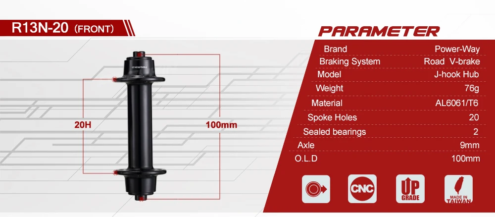 powerway r13 hub with ceramic bearing
