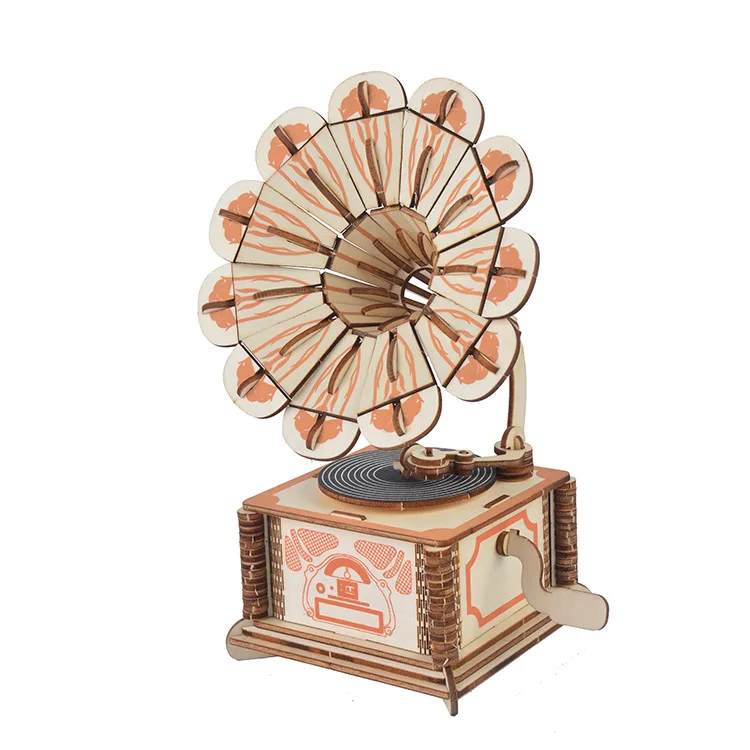

3d Jigsaw Puzzle Manufacturers 3d Children Puzzle Diy Puzzle Handmade Phonograph