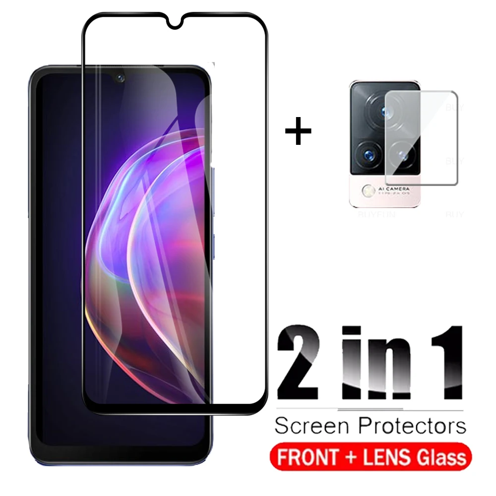 Vetro Protettivo 9D Per Vivo V21 V 21 5G V21 4G 6.44 Pollici Vetro Temperato A Copertura Totale Per Vivi V21 V 21 Pellicola Protettiva Per Obiettivo F