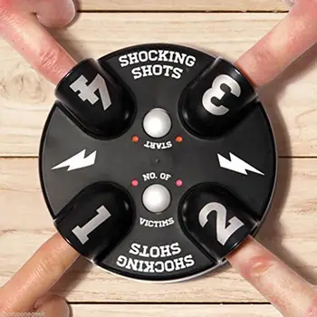 

Lucky Electric Finger Game Machine Electric Shocking Roulette Lie Detector Party Gift Prank Games Dropshipping