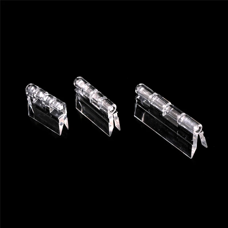 10Pcs/Lot Plastic Folding Hinges Transparent Hinge Durable Clear Acrylic Hinge Tools cabinet door hinges,furniture hinge,cabinet hinges,stainless steel door hinges,wooden box hinge,brass hinges,bronze butterfly hinges