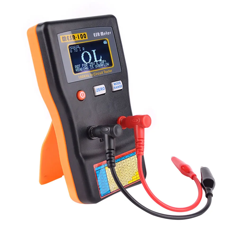 

MESR 100 Universal Internal Resistance Tester Inductance LCD Display Multimeter Capacitance Meter High Accuracy Measuring Tools