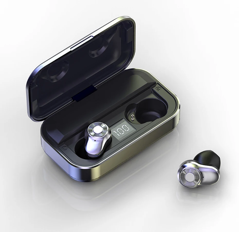 TWS Bluetooth наушники стерео звук беспроводные наушники Bluetooth 5,0 HD вызов Беспроводная bluetooth-гарнитура с 3500 мАч power Bank