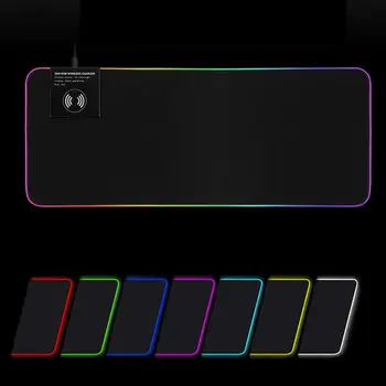 

Computer Keyboard Pad Mat PC Accessories Soft Large Gaming Mouse Pad Oversize Glowing Led Extended Mousepad Non-Slip Rubber