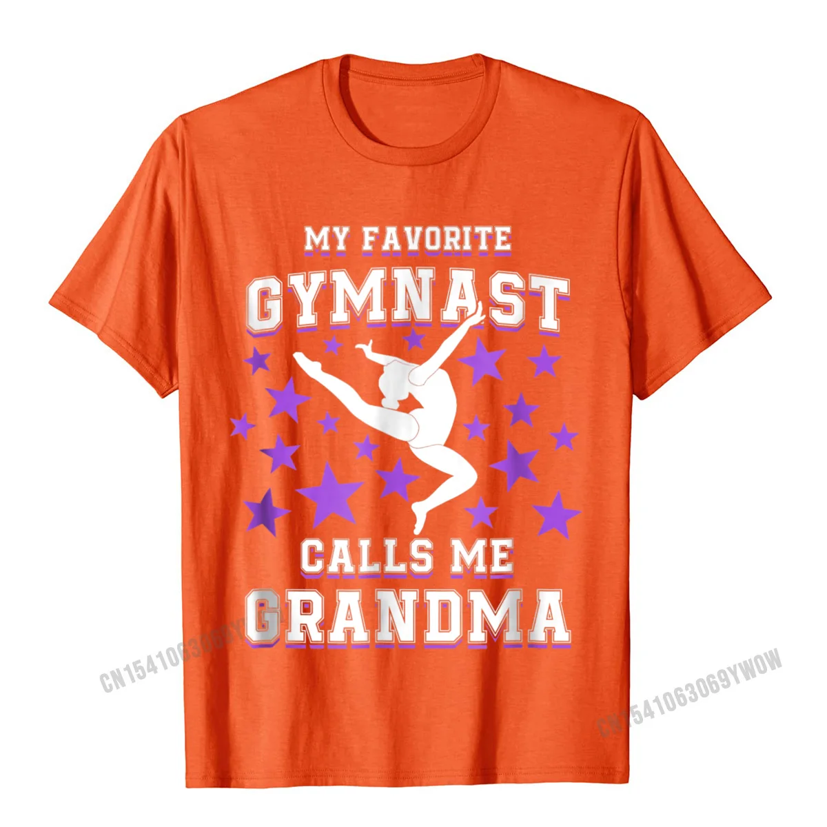 3D Printed T-shirts Short Sleeve Oversized Men's April FOOL DAY Tops T Shirt Camisa Top T-shirts O-Neck 100% Cotton Fabric My Favorite Gymnast Calls Me Grandma Shirt Gymnastics Gift__984 orange