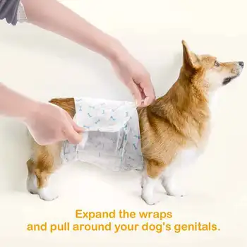 

light and comfortable Disposable dog diaper portable suitable for pet diapers