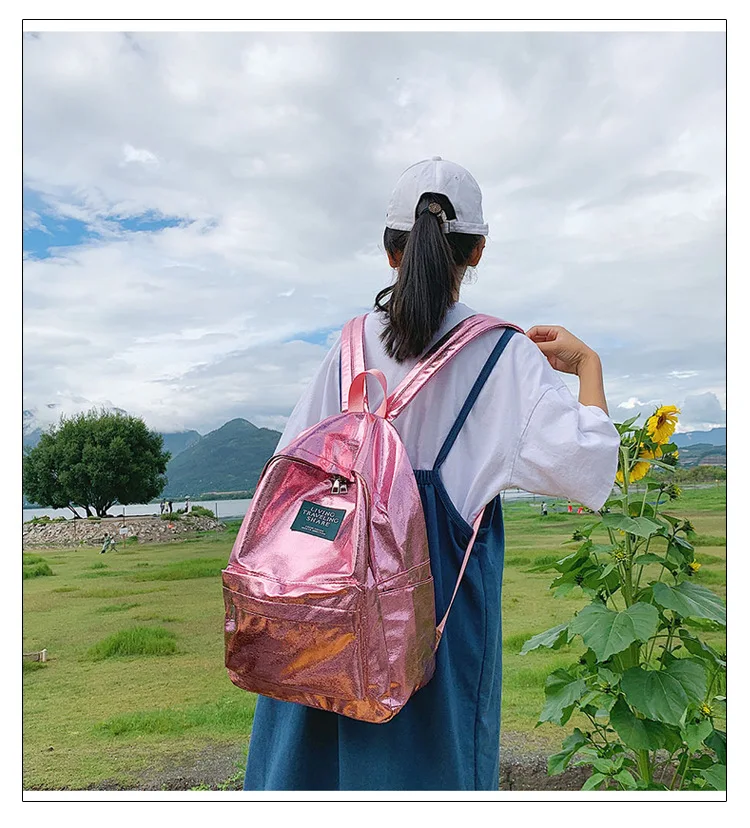 Лазерный женский рюкзак, модные студенческие сумки, новинка, женский рюкзак для путешествий, для девушек, Оксфорд, сумка на плечо, голографический рюкзак