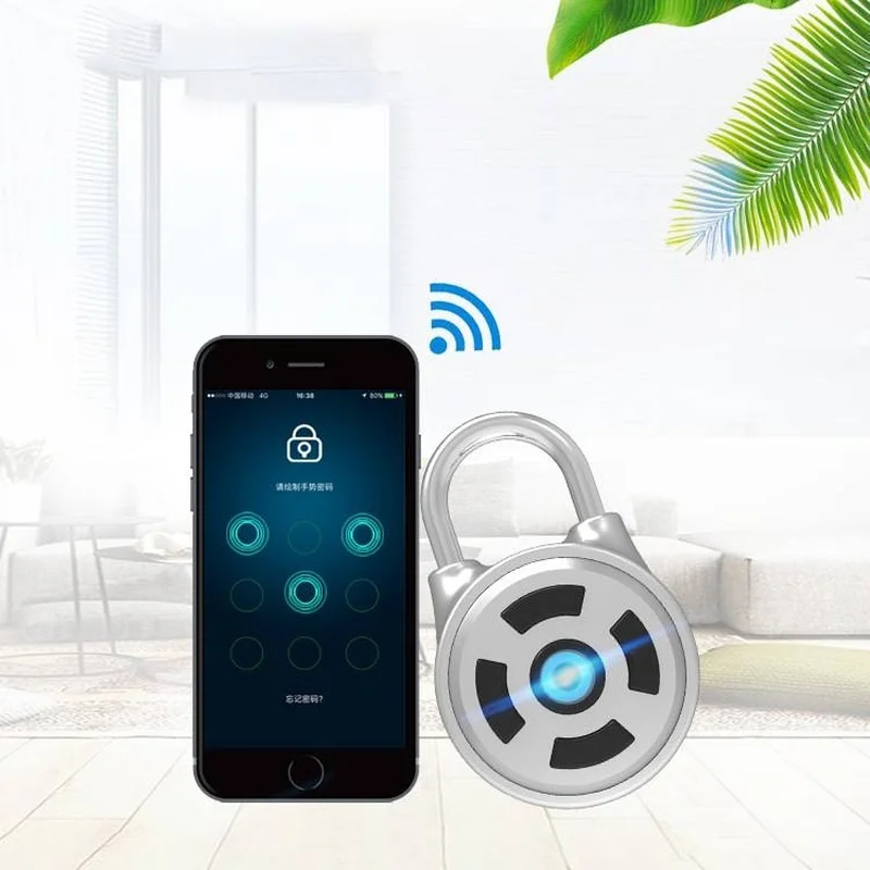 

Smart password lock Electronic Wireless Lock Keyless APP Control Password Padlock Mini Wireless Lock