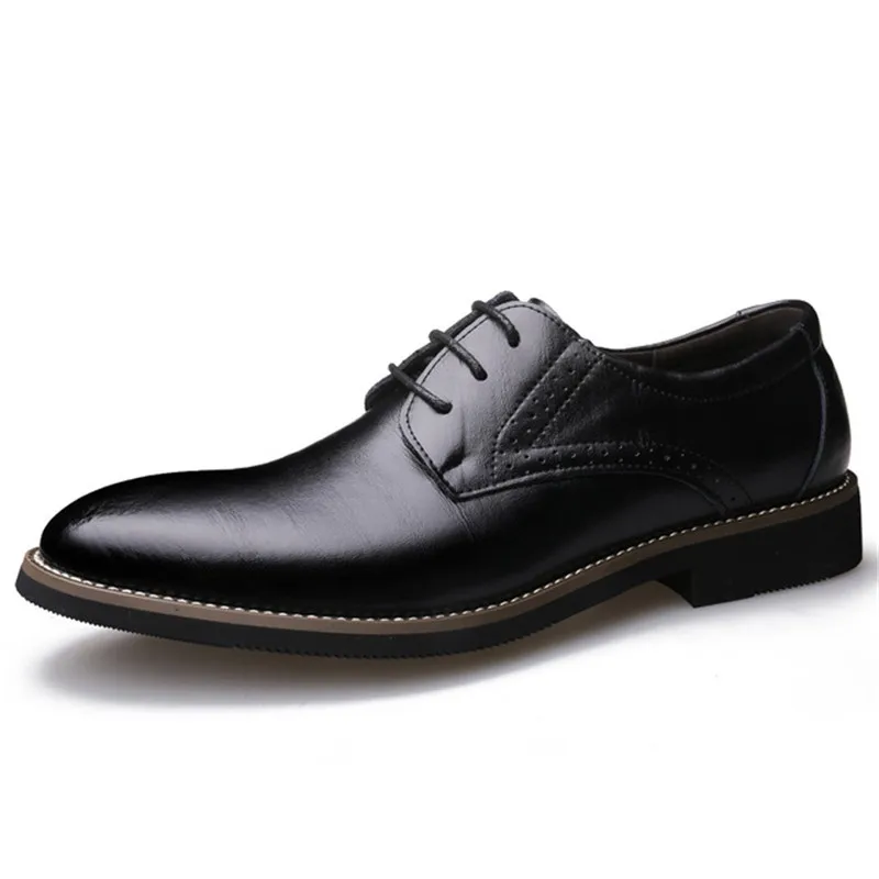 

2020 Oxford Shoes for Men Leather Formal Men Shoes 2020 New Office Bussiness Shoes Lace up Men Plus Size Shoe