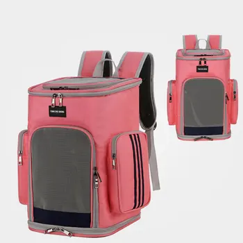 

Pet Backpack Carrier for Small Dogs Cats Puppies Ventilated Design Cushion Breathable Back for Travel Hiking Multi-function
