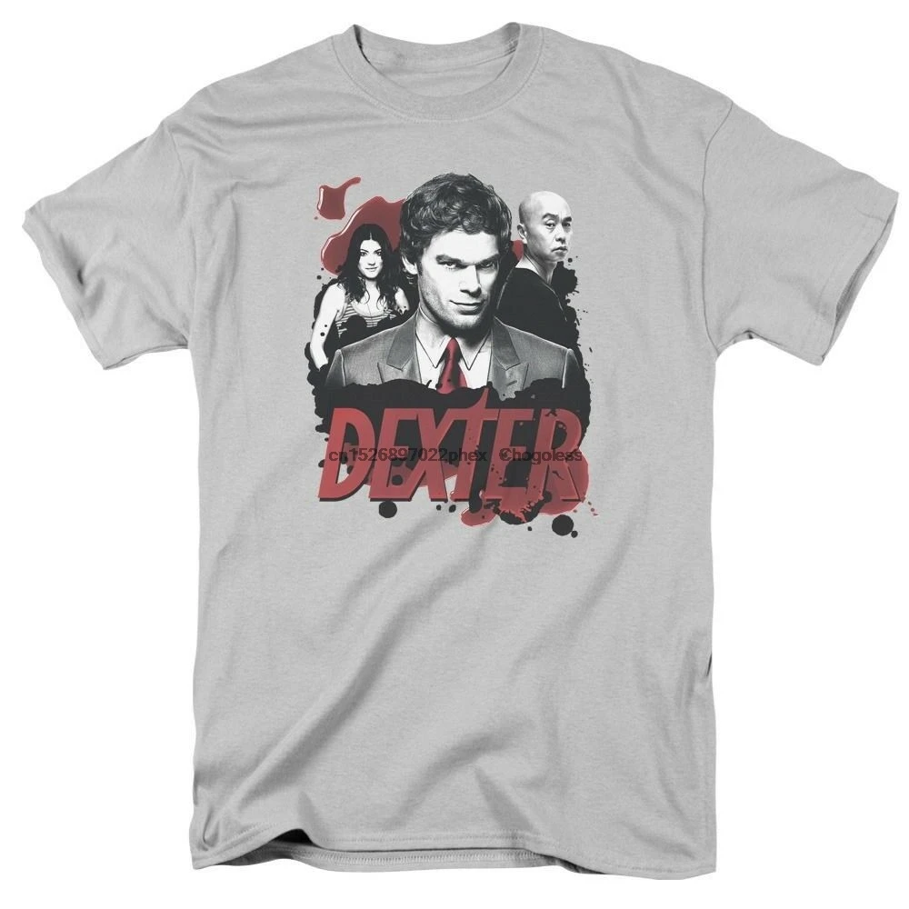 Футболка Dexter Bloody Trio TV Show размеры S-3X NEW | Мужская одежда