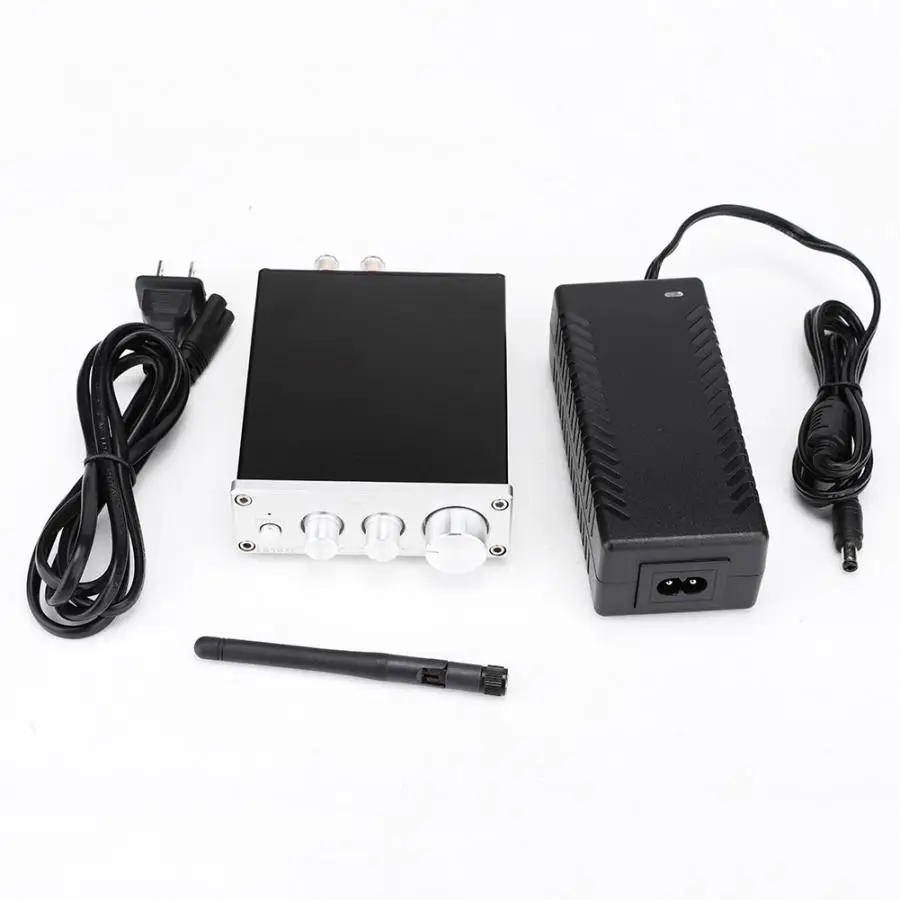 EA502C 50 Вт* 2 Bluetooth APTX цифровой HIFI усилитель мощности цифровой усилитель мощности 110-240 В PA3116D2+ CSR64215+ NE5532 чипсет - Цвет: Silver EU Plug