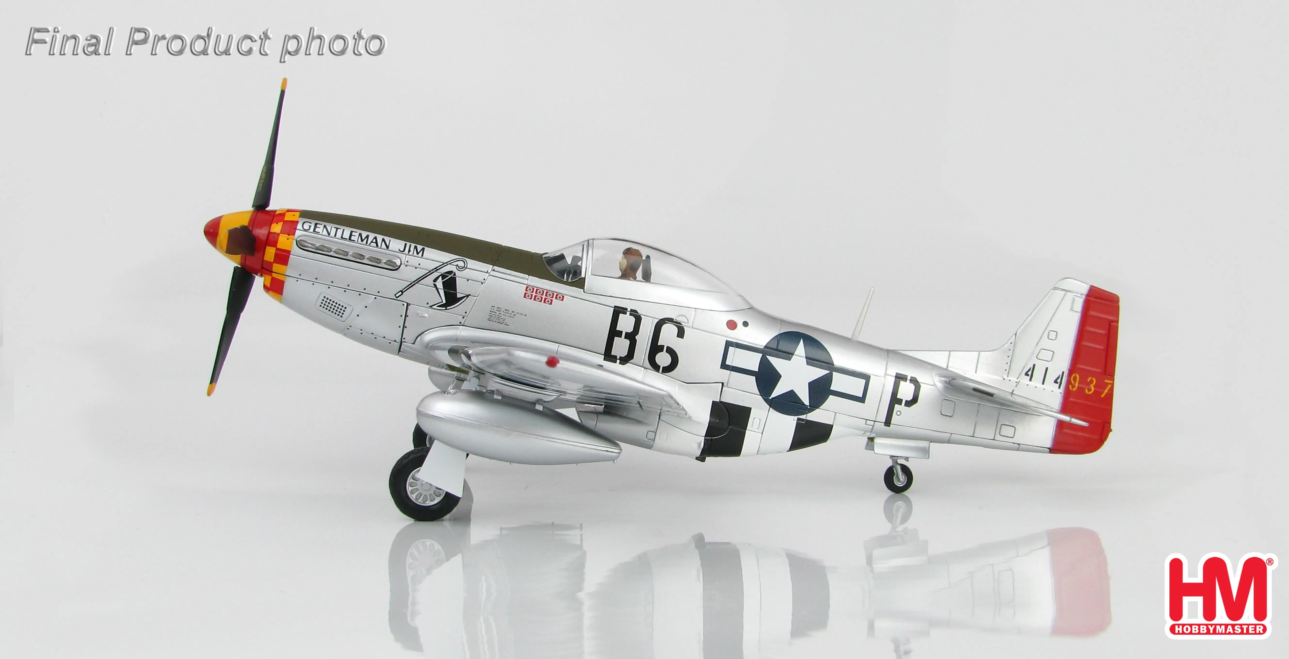 Хобби мастер P-51D Mustang джентльмен Jim 44-14937 363rd FS 357th FG 1944 1/48 литье под давлением модель самолета