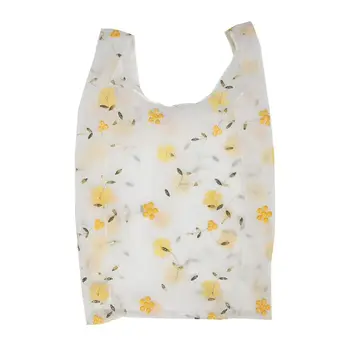 

Multifunction Handy Shopping Bag Reusable Mesh Cloth Tote Embroidery Flower Pouch Recycle Storage Organizer