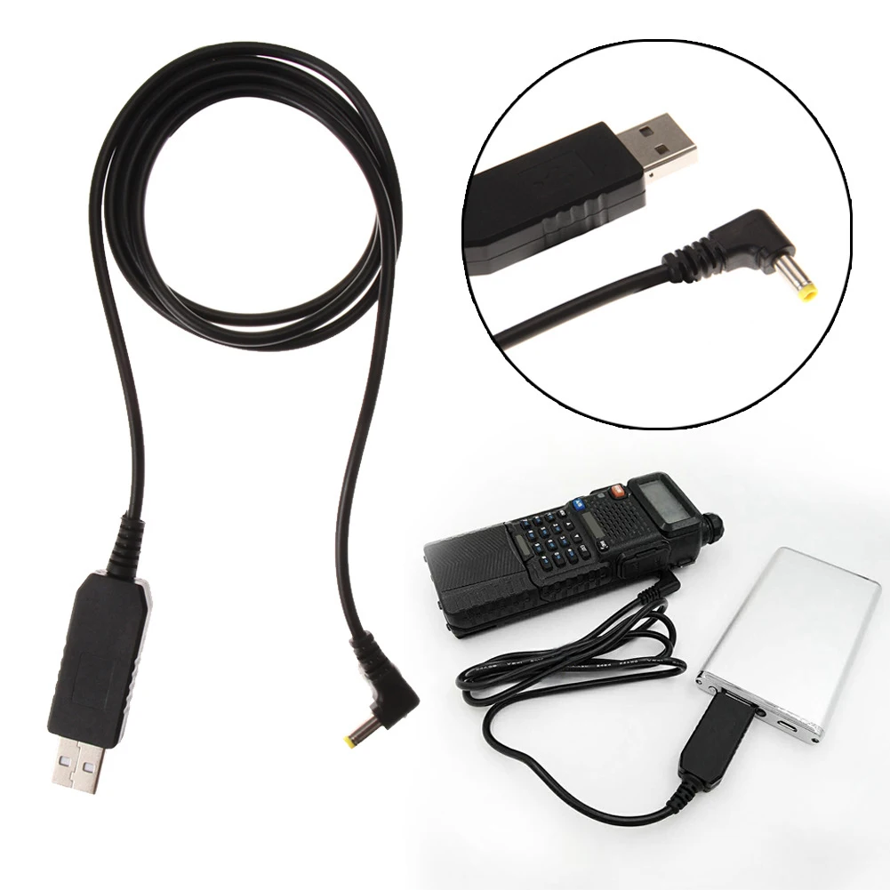 

Portable USB Charger Cable Cord for BAOFENG UV-5R UV-5RA UV-5RB UV-6R 8D Radio Charger Base