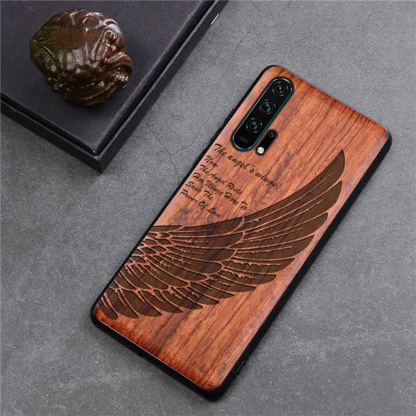 Color 9 Чехол для Honor 20, чехол из дерева для huawei Honor 10, чехол для Honor 20 Pro, задняя крышка, бампер из ТПУ, чехол для huawei 10 Play 20S 20 Pro Magic 2, чехол - Цвет: Color 9