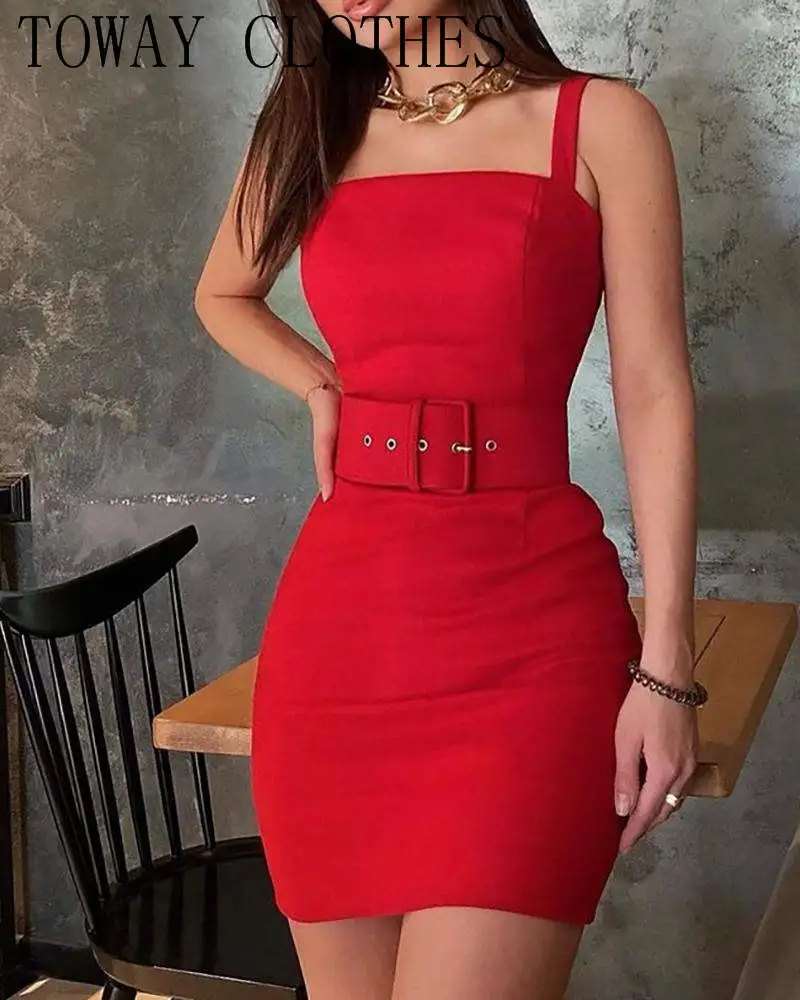 bodycon dress with thick straps