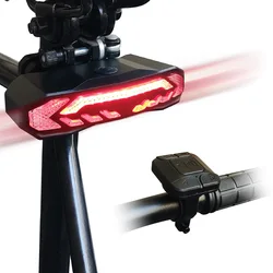 Bicycle Alarm Anti Theft Bike Tail Light Alarm USB Rechargeable LED Waterproof Tail Light Automatic Induction Bike Accessories