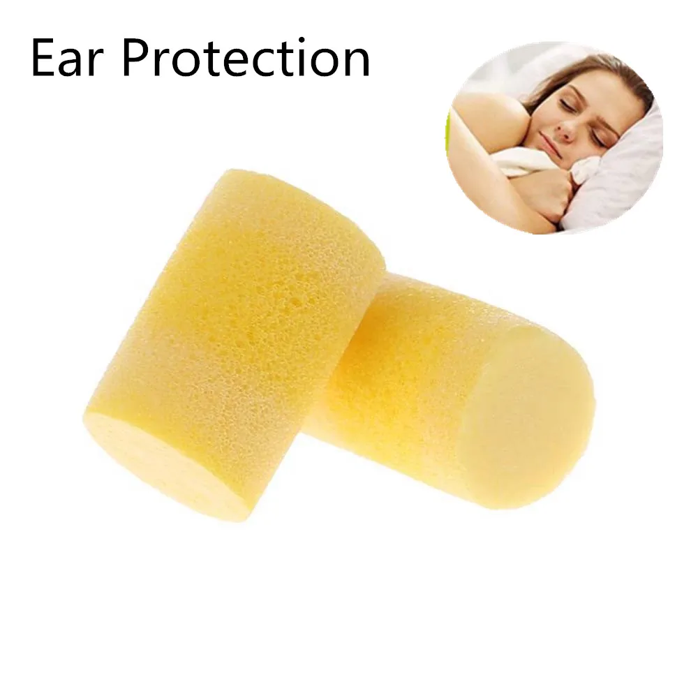 20PCS Reusable Sponge Soundproof Earplugs Noise Blocker/Filter  Ear Plugs Earmuffs Sleeping Travel Work Safety Ear Protection