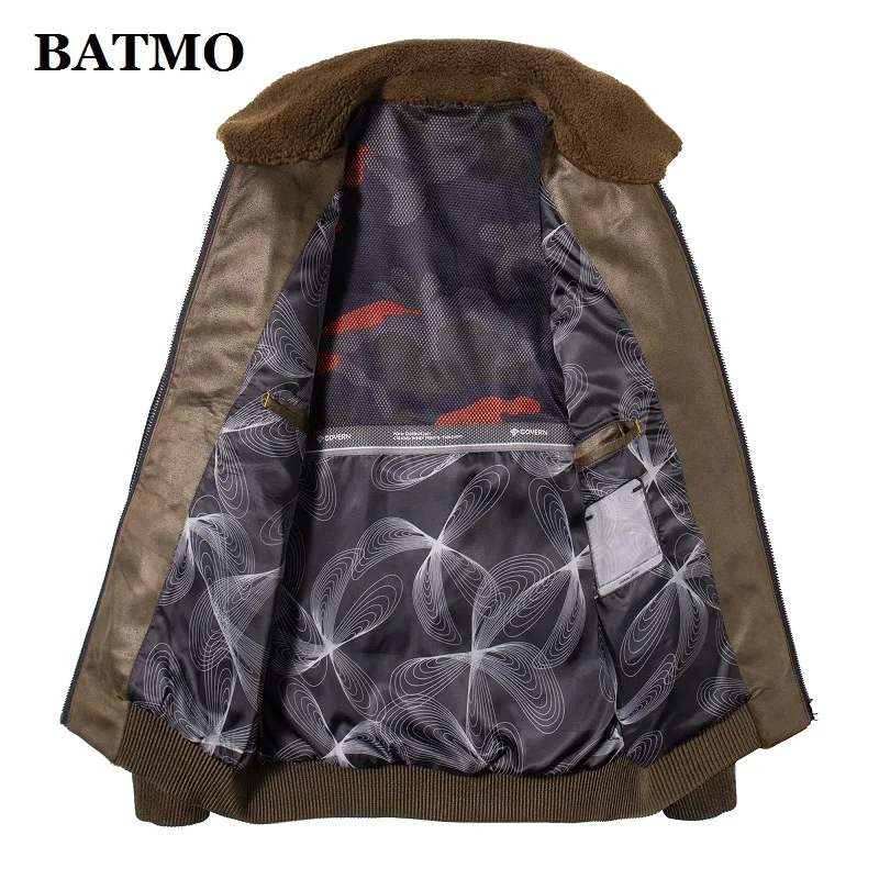 BATMO Новое поступление зимние и осенние высококачественные шерстяные куртки мужские, мужское шерстяное пальто