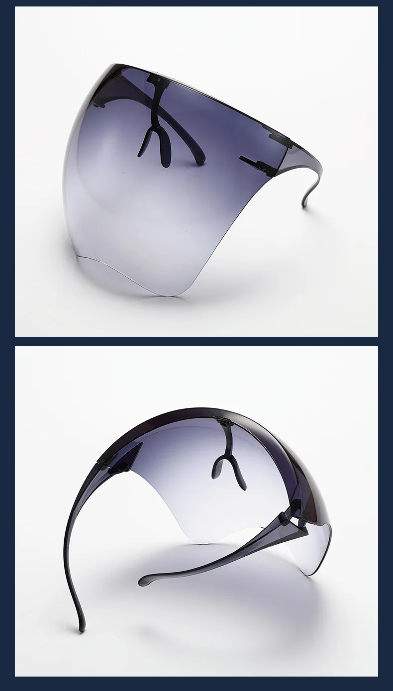 de soleil de cyclismes protection faciale transparentes anti poussières pour la courses