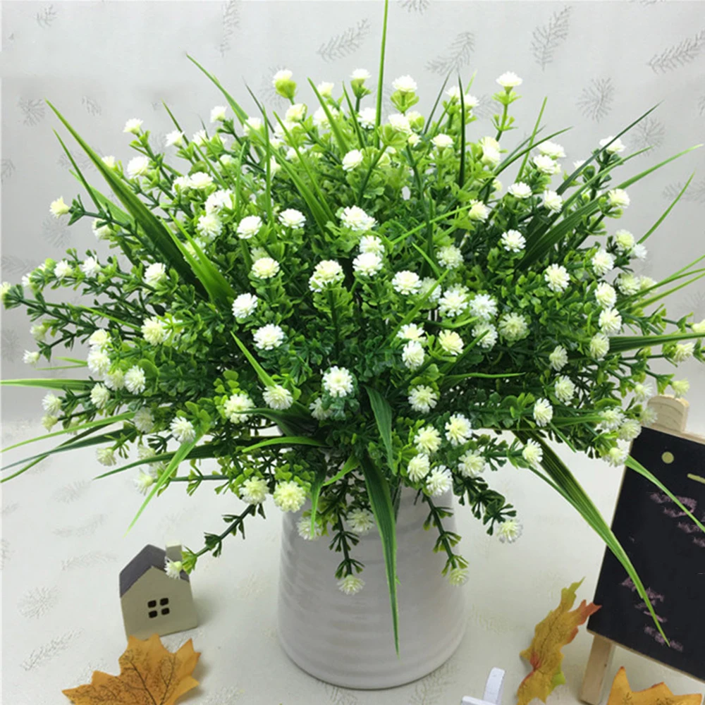28cm DIY Gypsophila Artificial Flowers Bouquet Plastic Fake Little