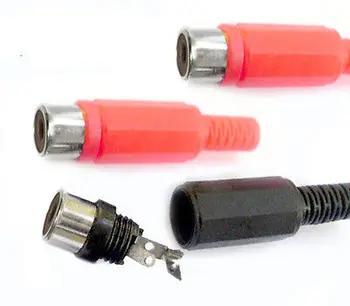 

DHL/EMS 1000PCS Female RCA Plug Socket AV speaker Cables Welding-A8