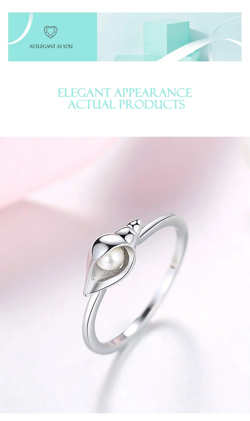 Зимние Модные кольца из стерлингового серебра 925 пробы с жемчугом и перламутром для женщин, подарок подруге на День святого Валентина