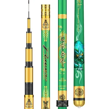 

High Quality Carbon Fiber Telescopic Power Hand Pole Fishing Rod 2.7M-7.2M Ultra Light Carp Fishing Peche Feeder Vara De Pesca