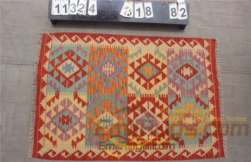 11324 kilim rugs tapestries Fabric Handmade Vintage For Living Room Square Turkish Wool Knitting - Цвет: 11324