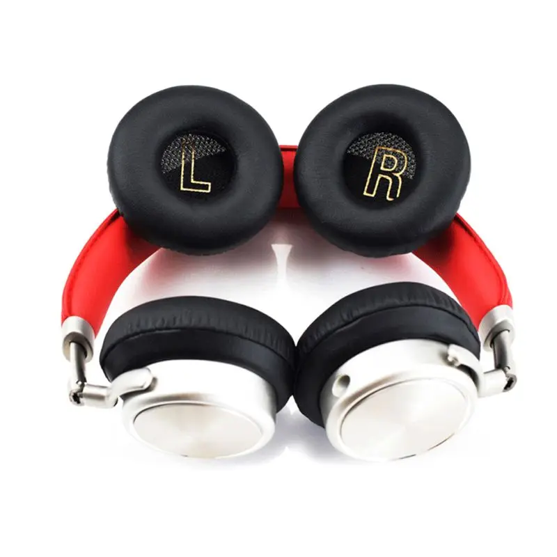 OOTDTY 1Pair Soft Sponge Ear Cushion Cover Leather Earpads for Meizu HD50 Headphones Ear Pads