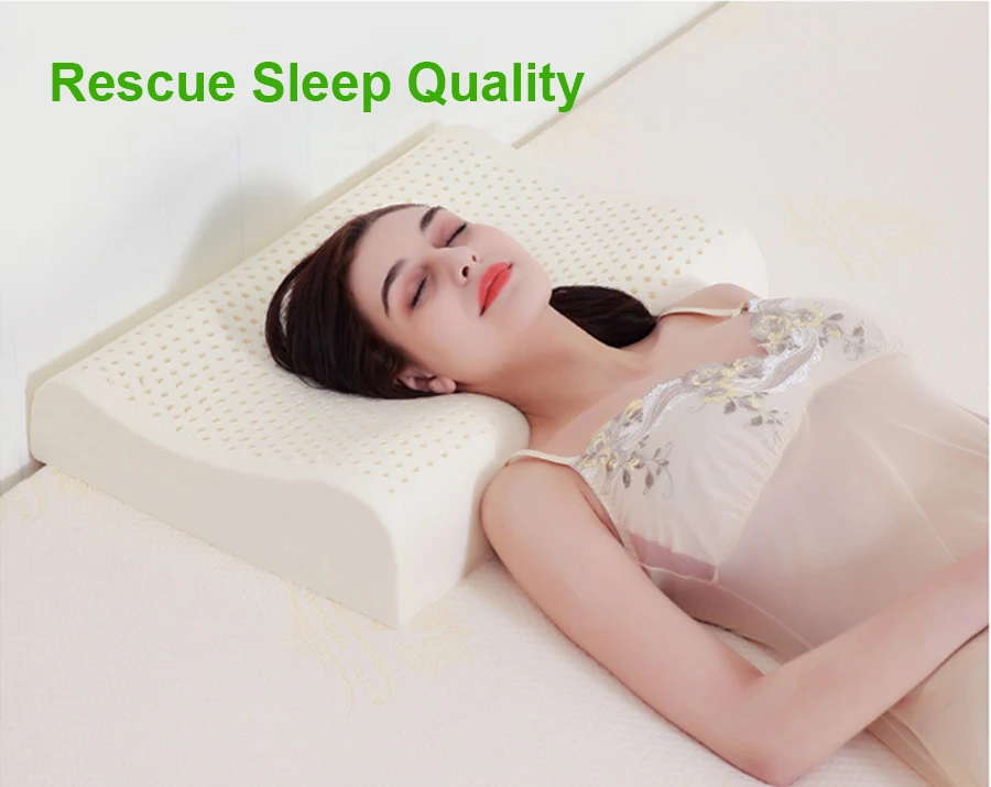 PurenLatex 60x40 Thailand Pure Natural Latex Pillow Health Care Neck for Neck Spine Protective Latex Pillow Orthopedic Pillow-xq (1)