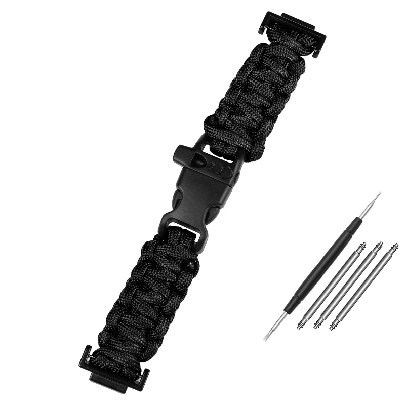 Cinturino di ricambio per orologio da uomo in pelle di nylon compatibile con Casio serie 16 mm DW5900 5600 6900 MCW100 AWGM100 GA100 110 GLS-100, 16mm